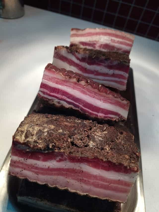 Panceta ahumada artesanal