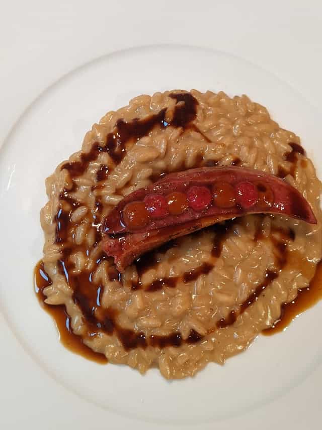 Risotto de pato a la brasa